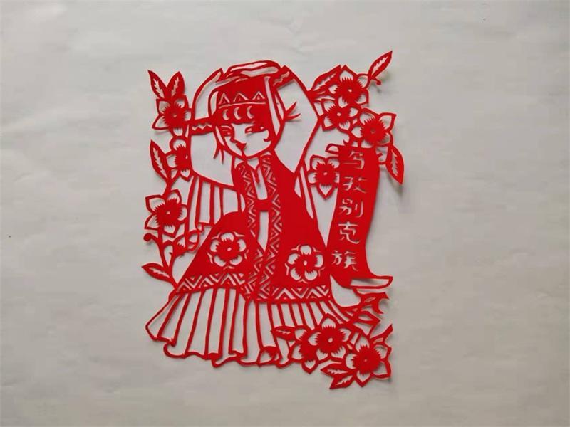 56个民族剪纸教程图文,各少数民族女孩剪纸教程