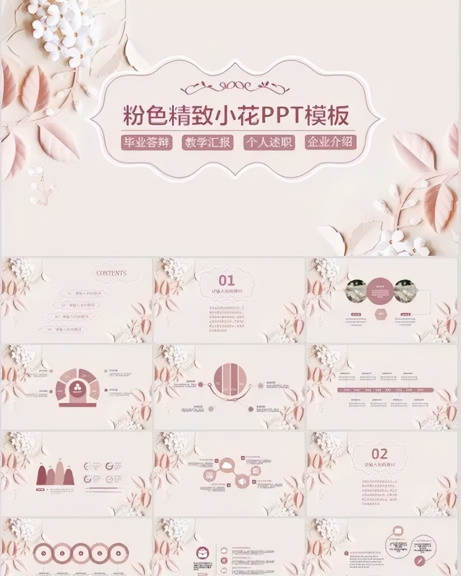 花卉ppt图片大全免费,免费植物花卉ppt模板