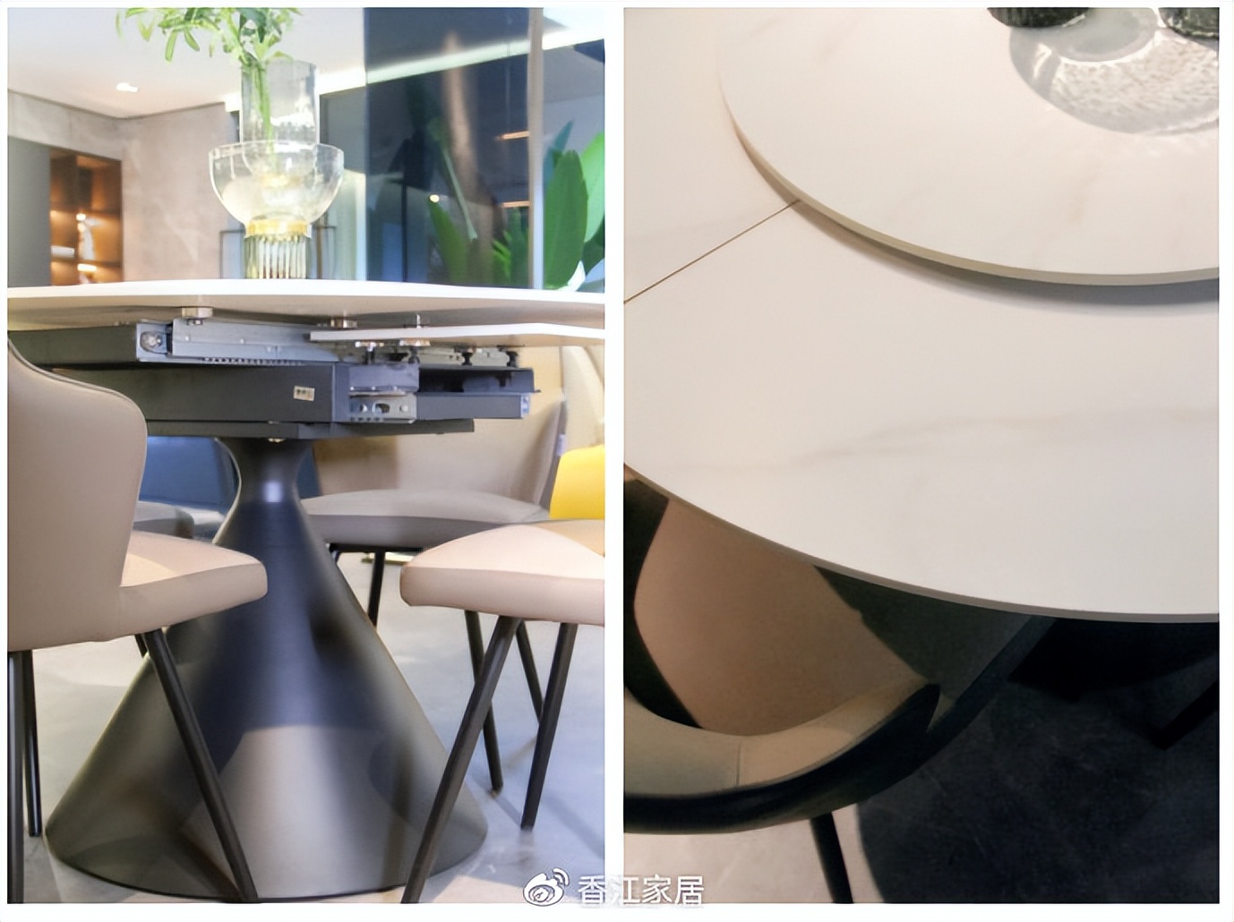 高颜值转盘餐桌家用加热,最流行实用的餐桌