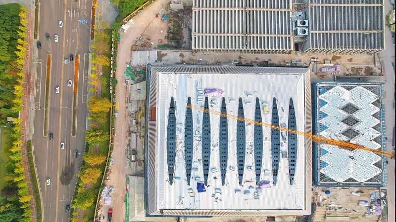 大渡口小球赛事中心,航拍大渡口小球赛事中心