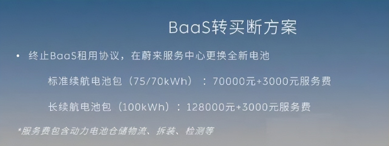 蔚来baas方案买断有优惠吗,蔚来baas模式需要终身付费吗