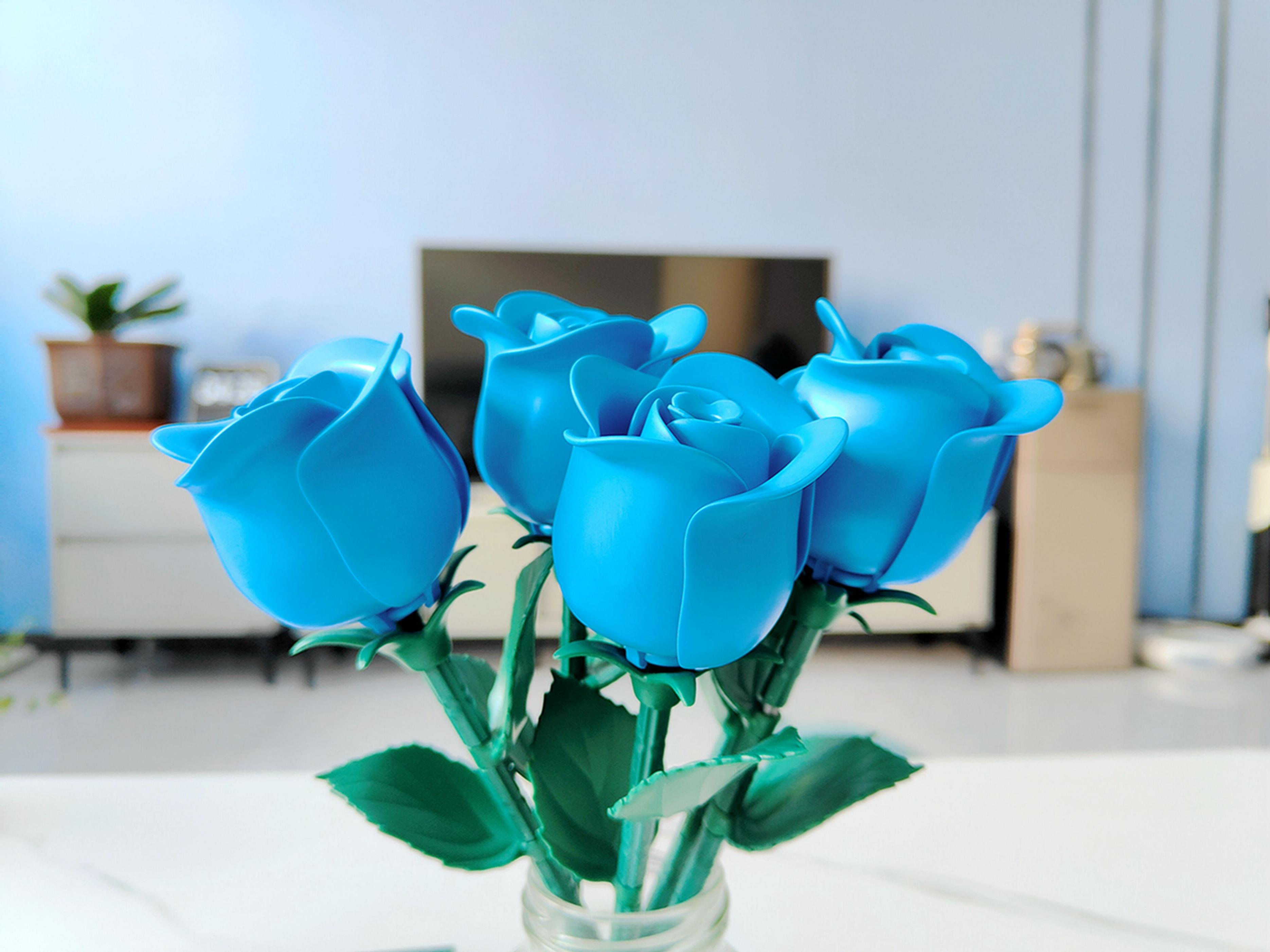 新潮爱礼，蓝色经典，永恒之花永不凋落，ONEBOT积木玫瑰体验