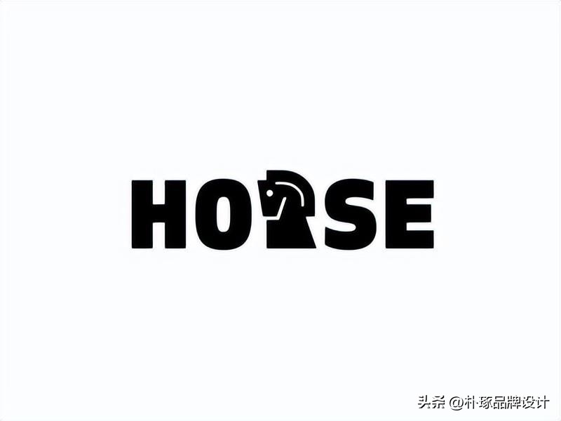 策马奔腾一马当先,马元素创意企业logo