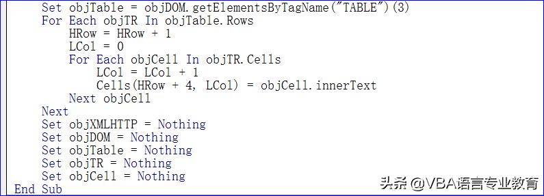 vba获取股票价格,vba网络抓取教程