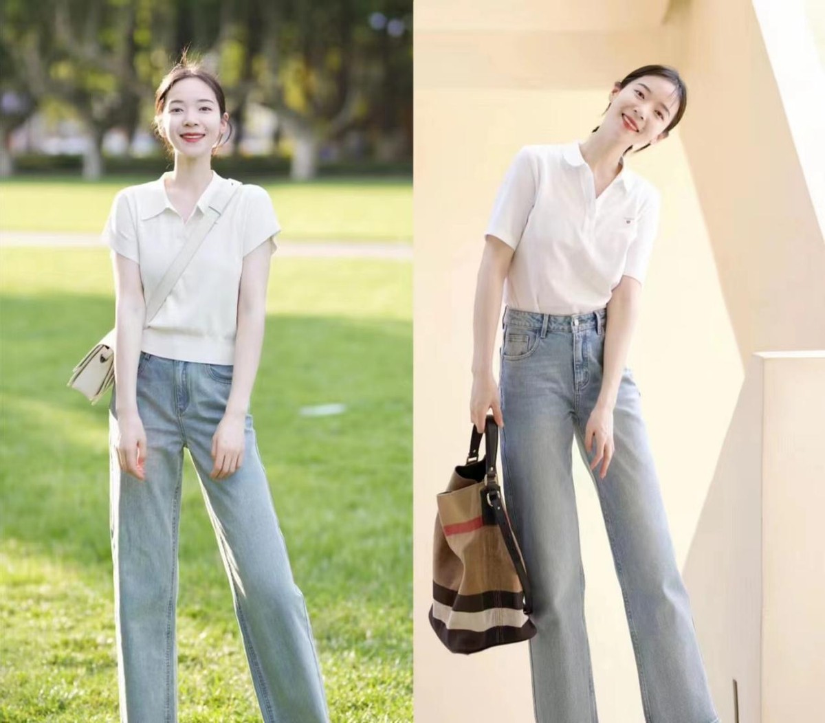 清爽十足的夏季穿搭了解下,清新干净又十分有质感的日常穿搭