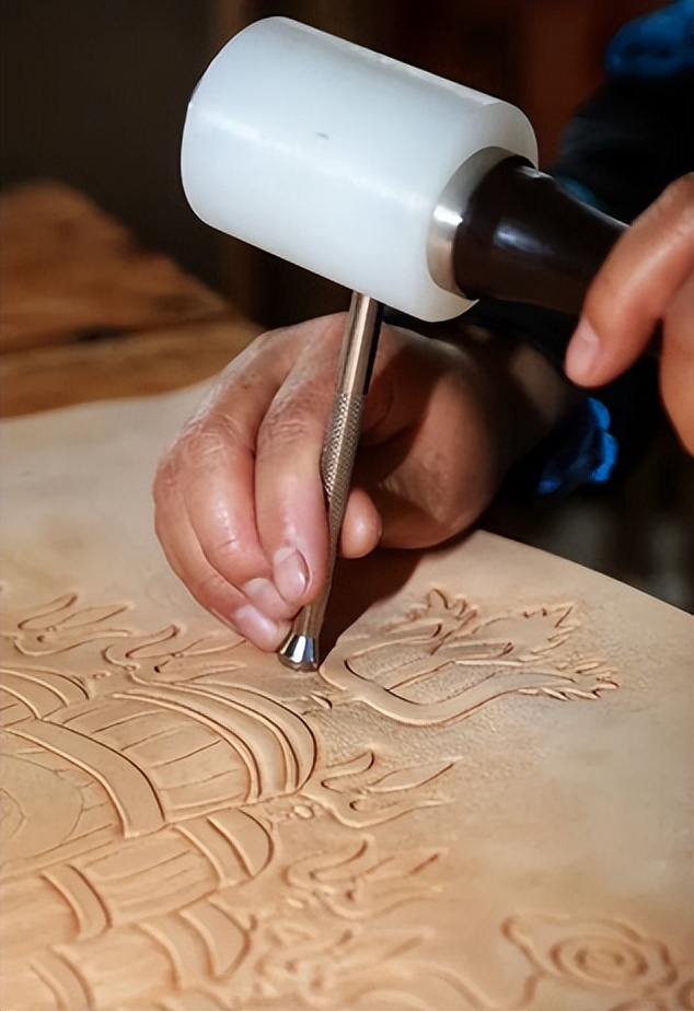 皮雕背景制作,皮雕产品设计