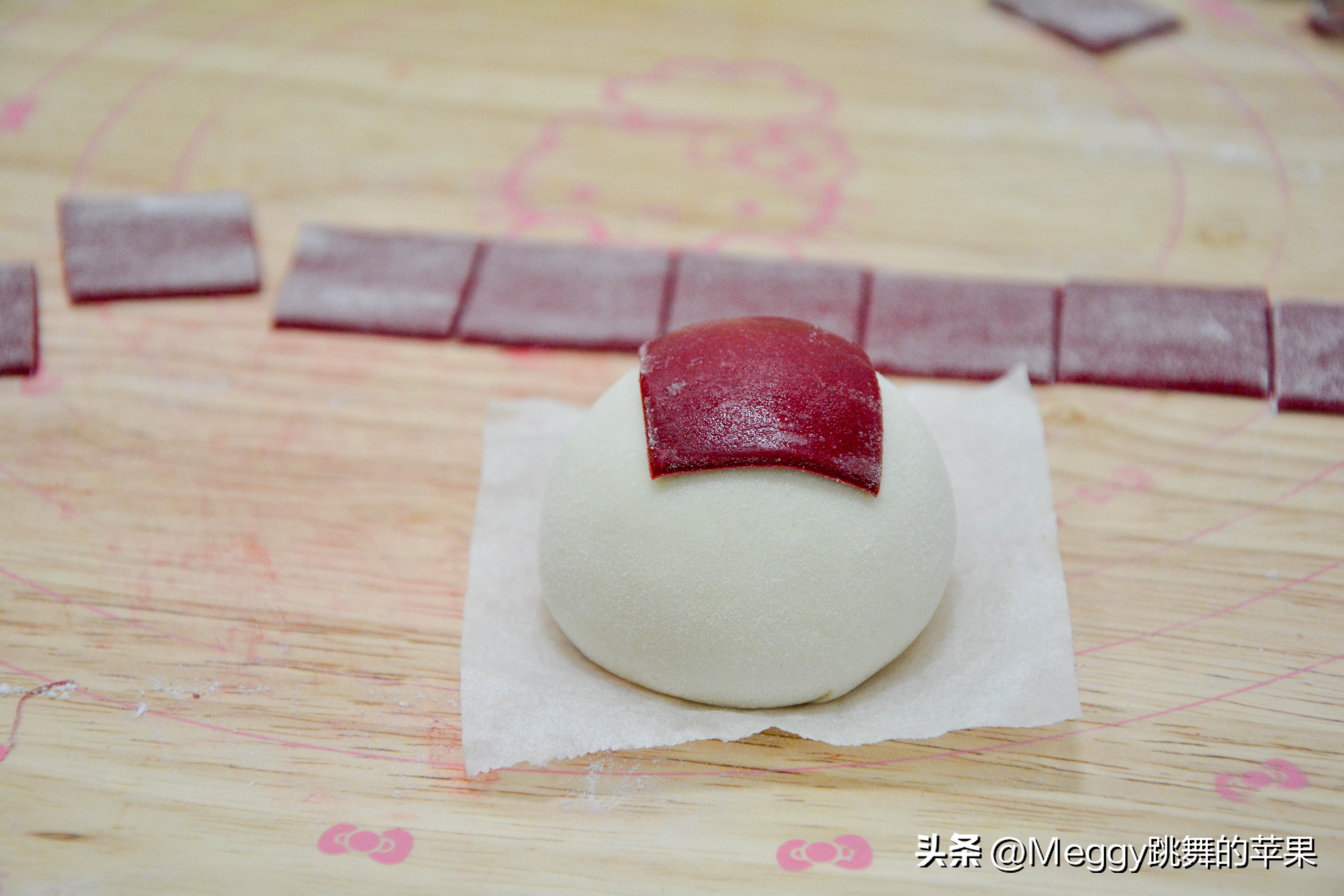 福喜馒头怎么做,花样寿喜馒头