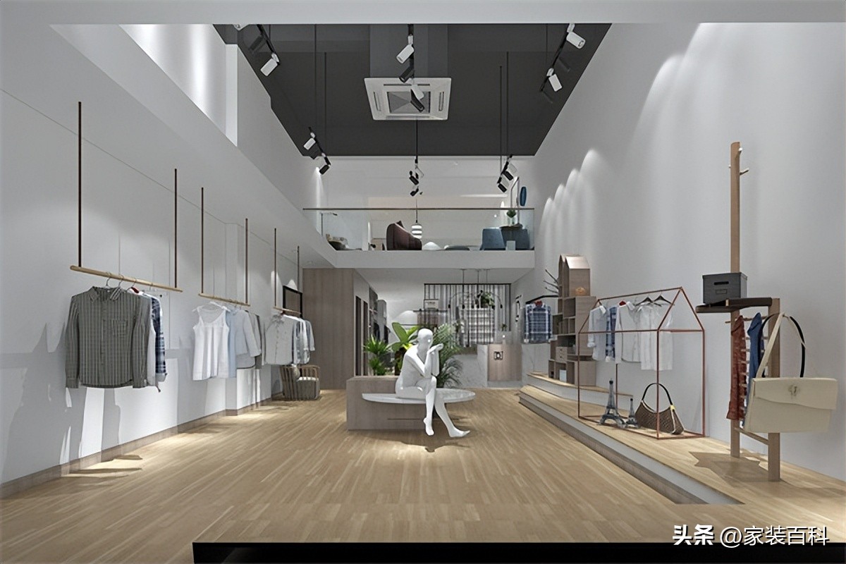 复古风格服装店装修效果图大全,服装店装修20平方长方形多少钱