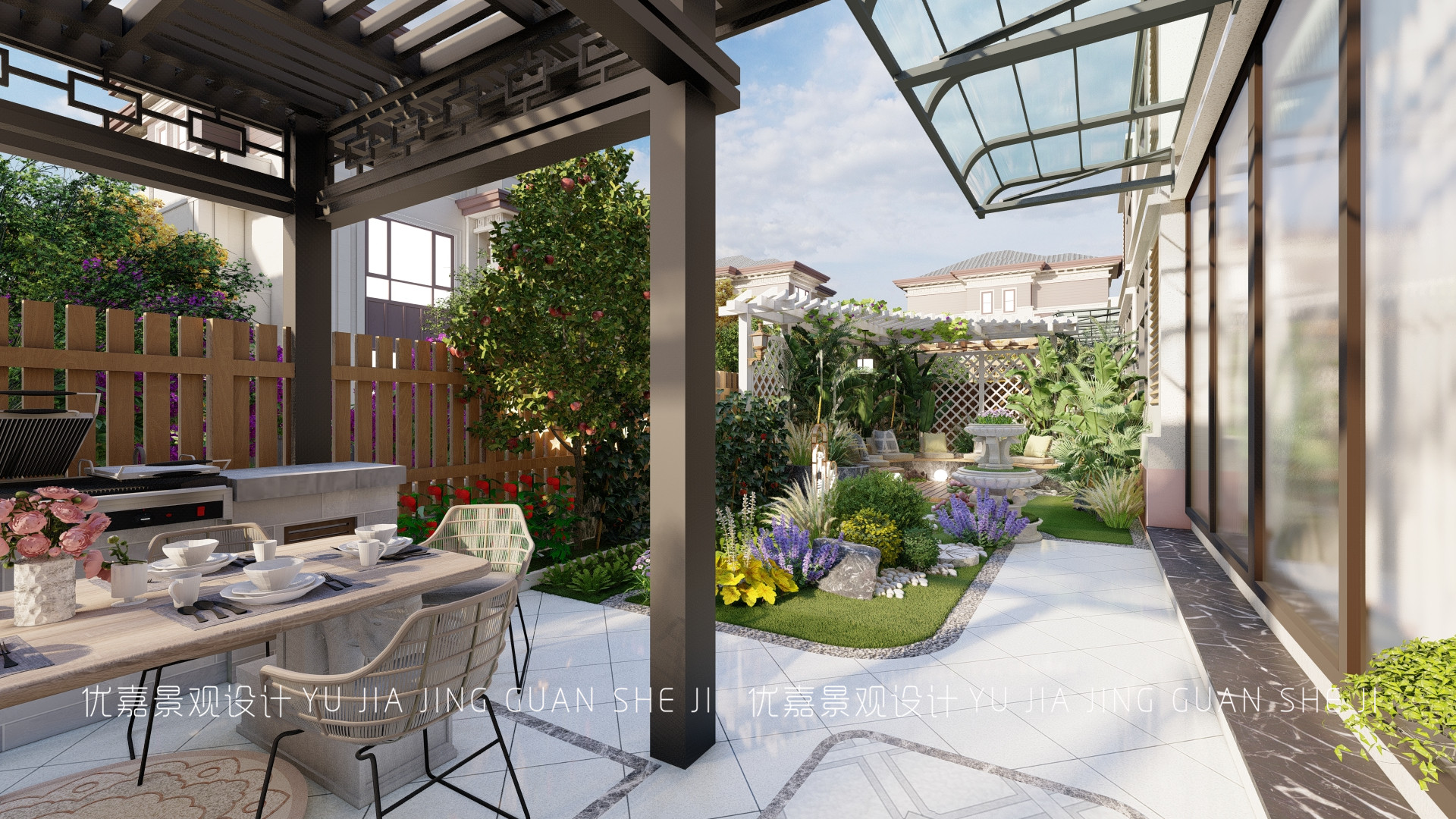 2.5米宽8米长的小院设计效果图,长9米宽4米小院如何设计