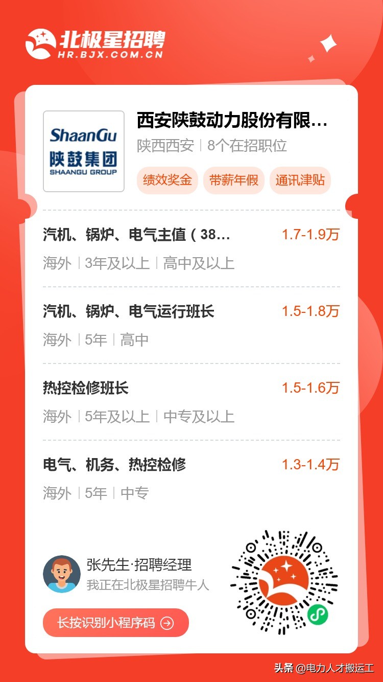 陕鼓汽轮机招聘,陕鼓集团岗位说明书