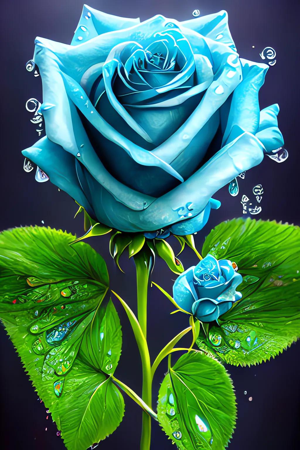 蓝色妖姬花语壁纸,蓝色妖姬壁纸高清壁纸