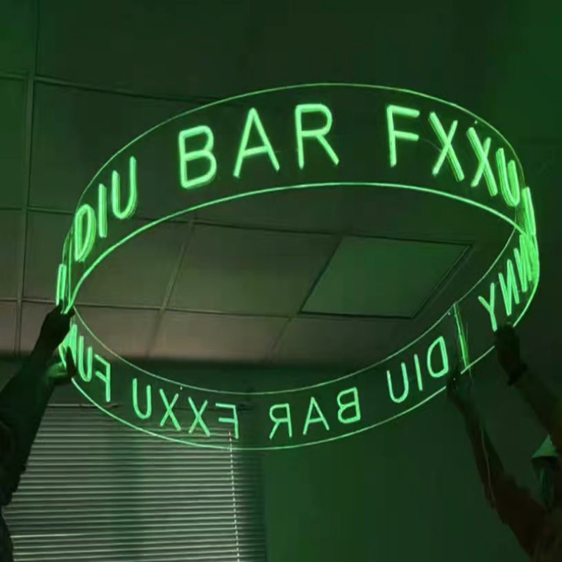 厦门霓虹灯发光字制作方法,什么字体适合霓虹灯发光字