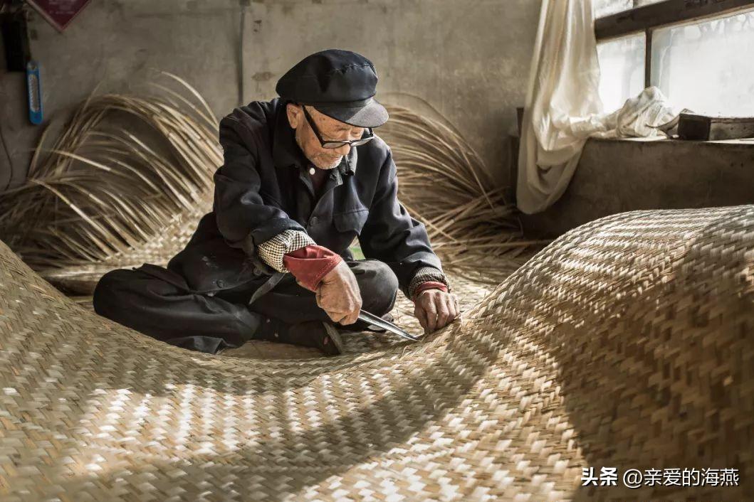 东北传统炕席,手工草编炕席