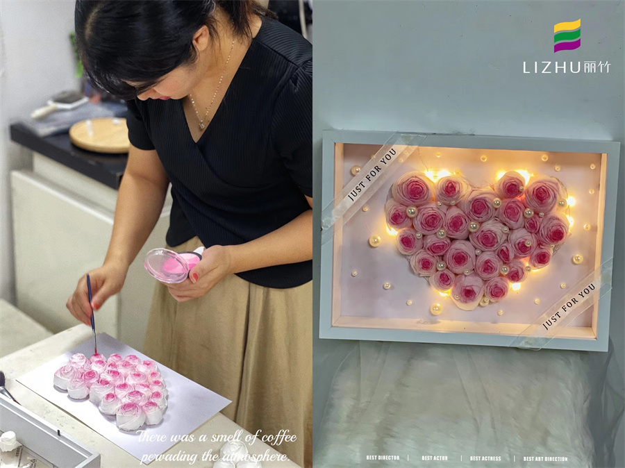 手工教学纸巾玫瑰花,纸巾玫瑰花束手工