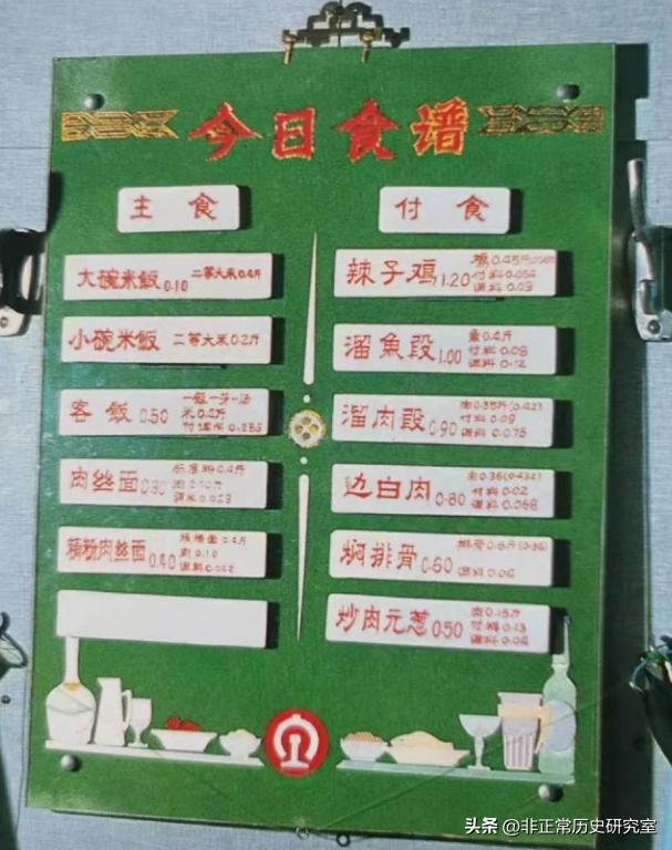 老照片：80年代的北京生活风貌，火车上供应茅台，牛肉一块八一斤
