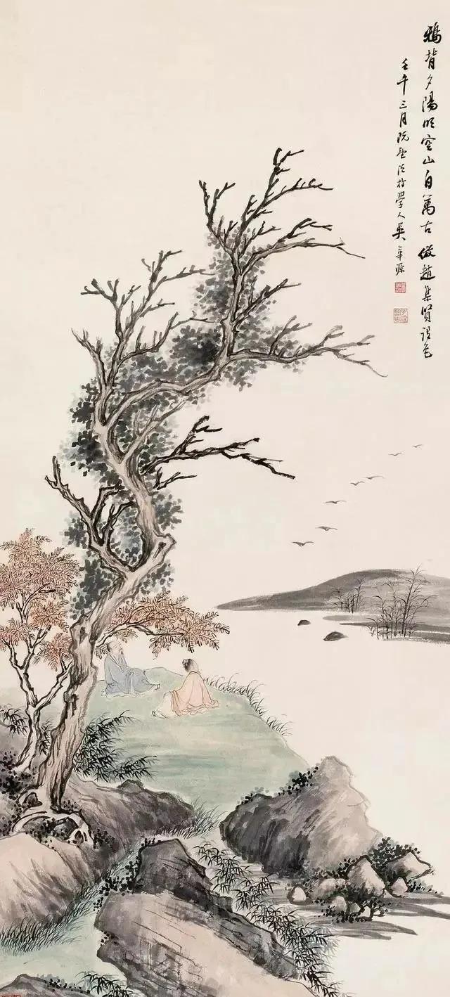 国画山水画中的四季的景色,35幅绝美山水图这才是国画的灵魂