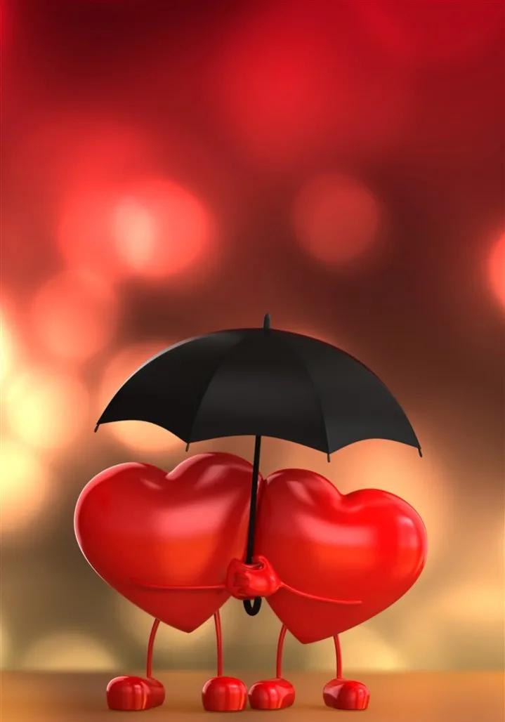 心形满天星壁纸,心形壁纸风景治愈