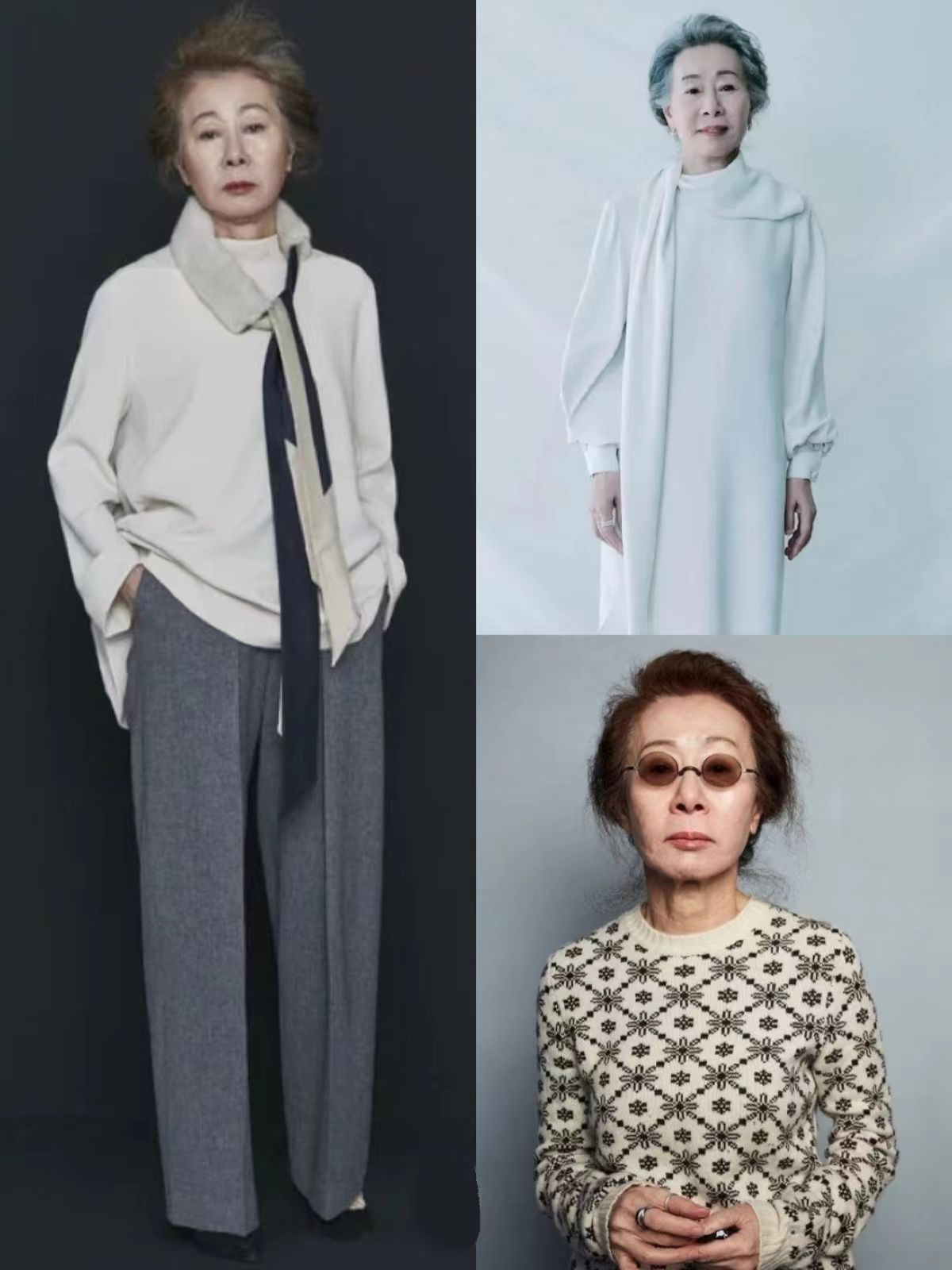 70奶奶潮流穿搭,来自70岁奶奶的冬季时尚穿搭