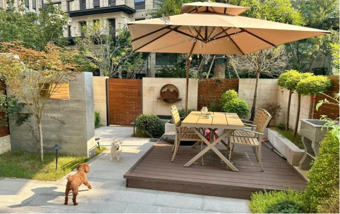 青岛花园设计施工,青岛别墅装修庭院景观设计施工