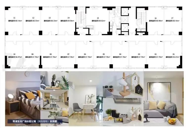 宝龙城市广场青浦loft,虹桥loft公寓一手出售