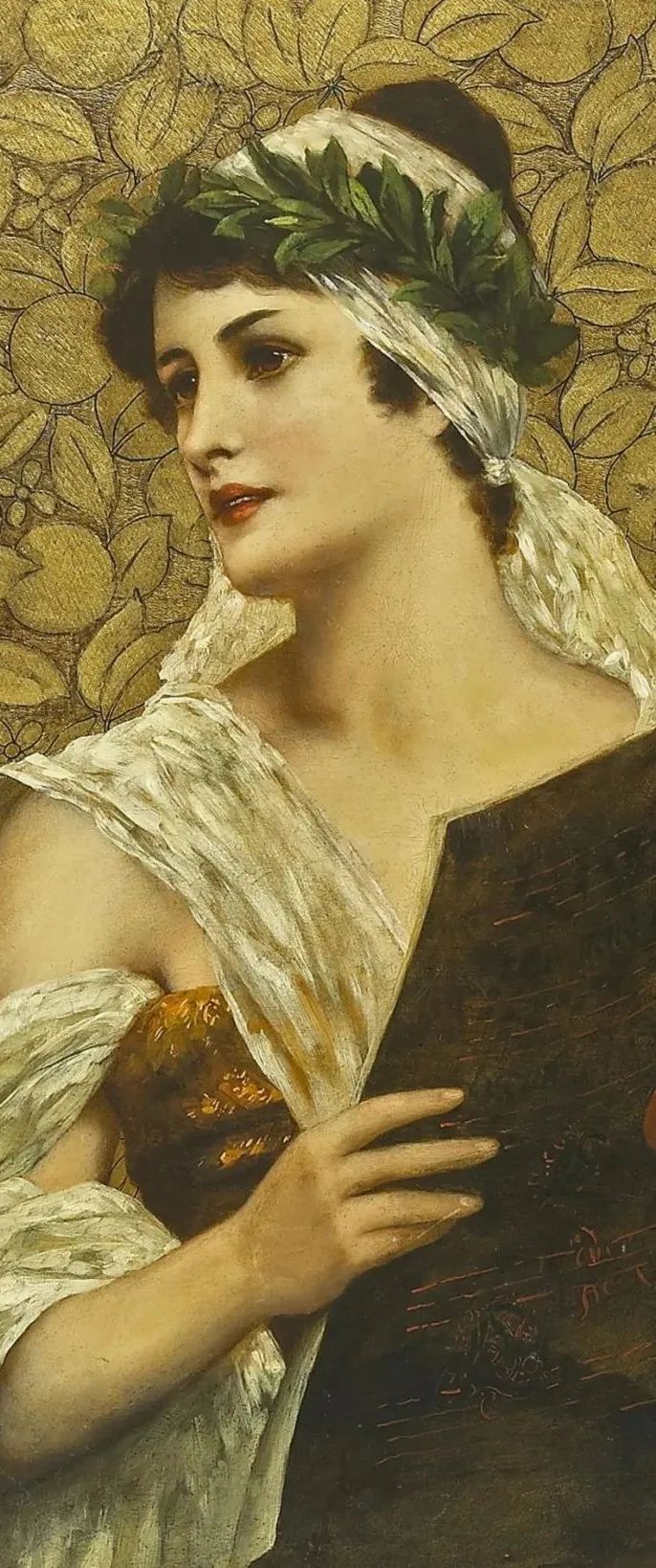 德国绘画风格独特的美女,欧洲艺术绘画女神