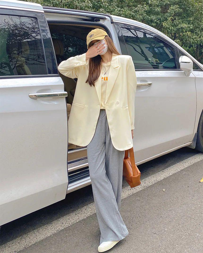 修身小西装怎么搭配好看秋冬休闲,合身小西装的穿搭技巧