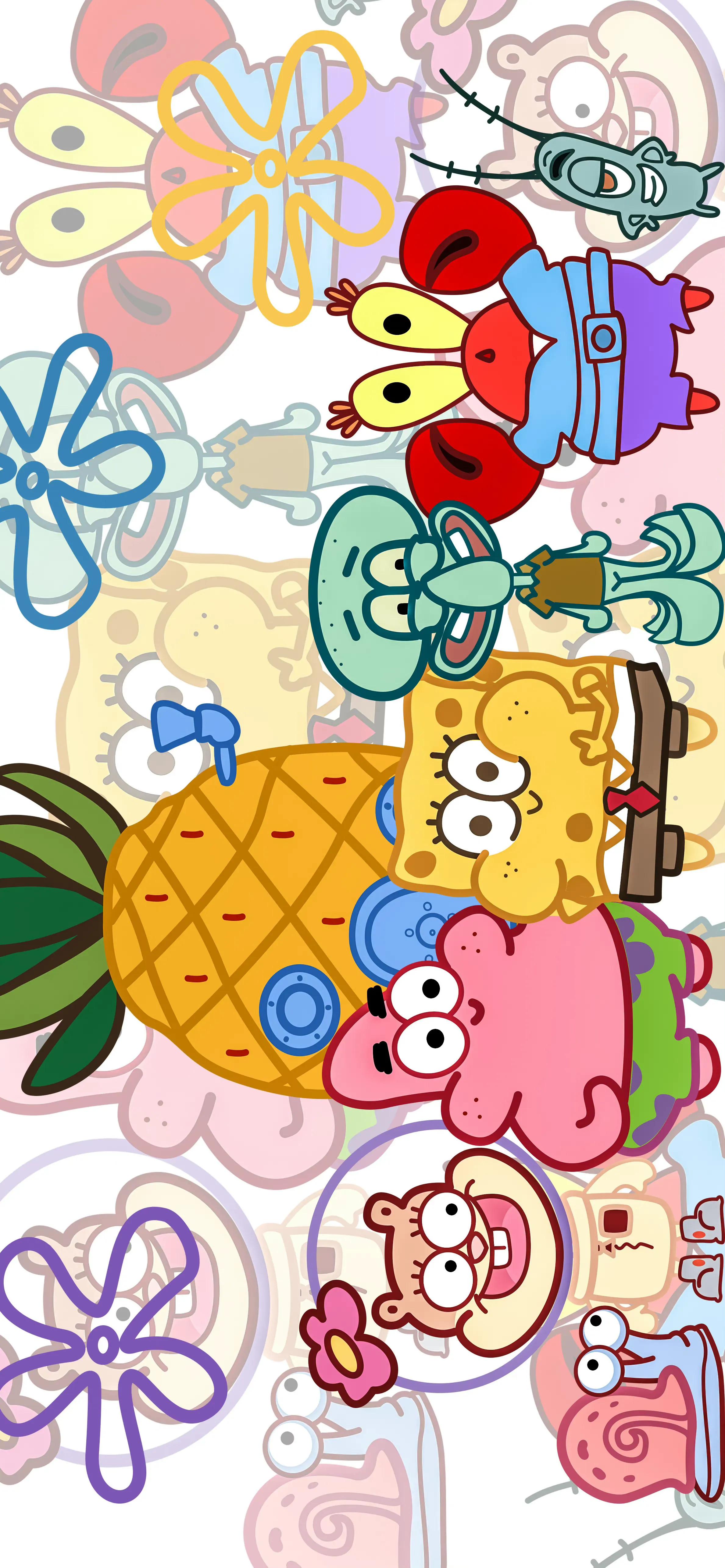 海绵宝宝壁纸iphone专用,手机壁纸动漫海绵宝宝