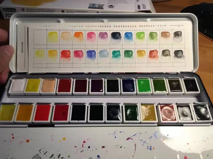 荷尔拜因水彩颜料测评,水彩颜料用荷尔拜因还是鲁本斯