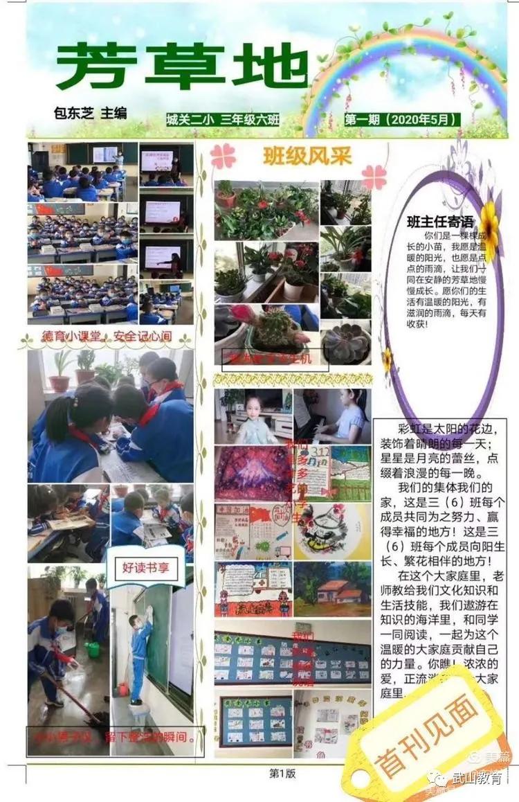 “双减”给梦想一双翅膀——武山县城关二小五六班《芳草地》集萃