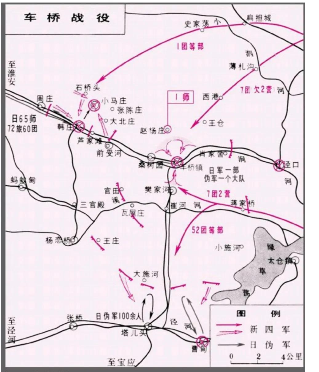 新四军对日作战主要战役,新四军和日军的正面战役