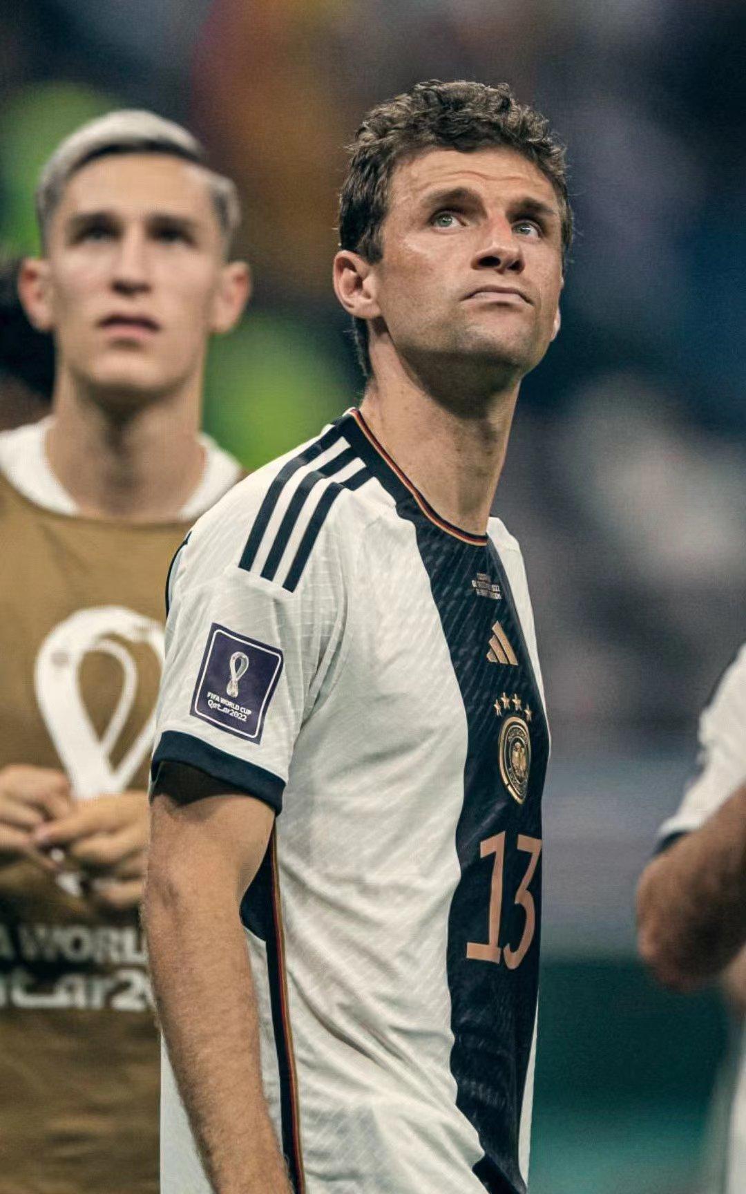 现役世界杯射手王穆勒,2022世界杯德国出局穆勒特写