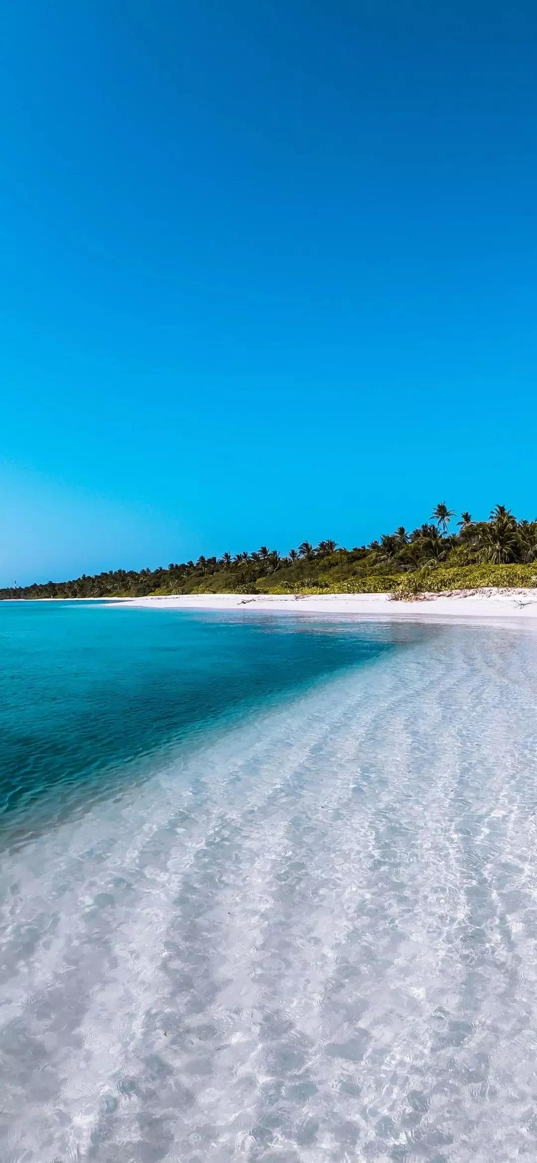大海壁纸｜大海边，守候朝霞，聆听海浪的乐章