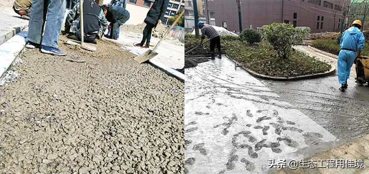 彩色透水混凝土施工步骤是怎样的,透水混凝土冬天施工应注意事项
