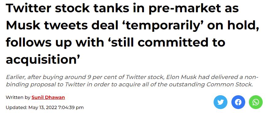 马斯克推特发文说拜登,拜登否认马斯克推特收购案