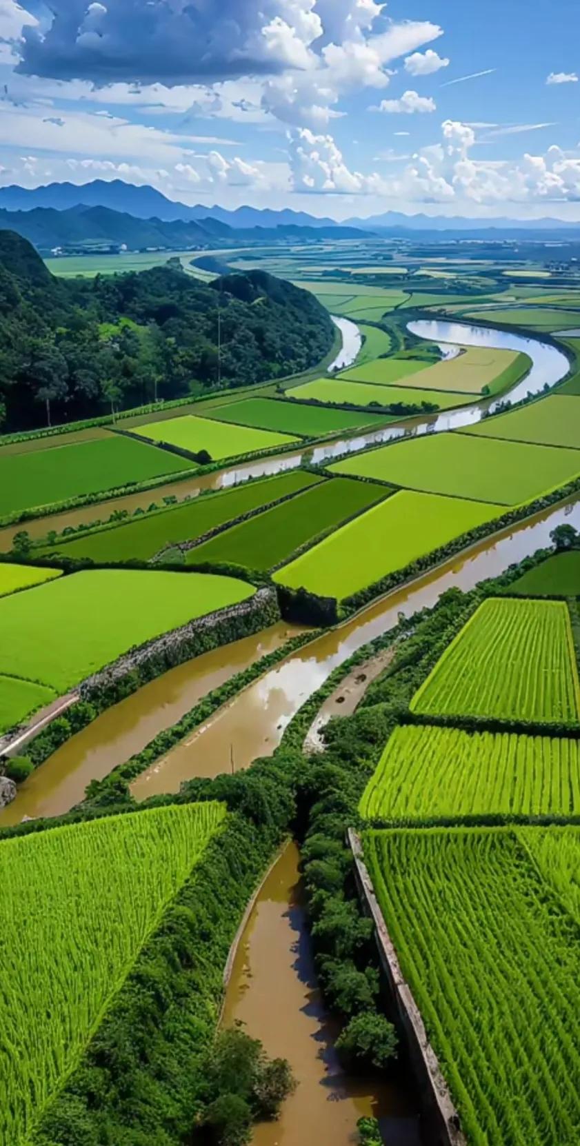 赏田园风光图片,美在深秋田园风光图片