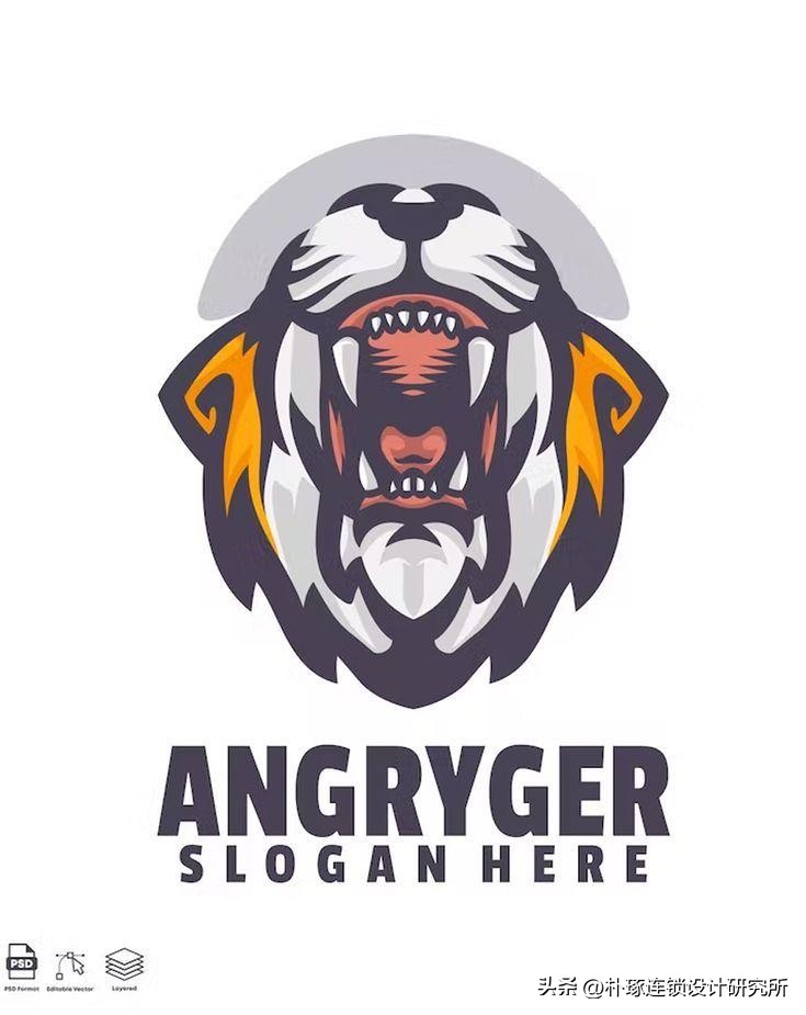 免费老虎标志logo设计欣赏,虎元素logo图片