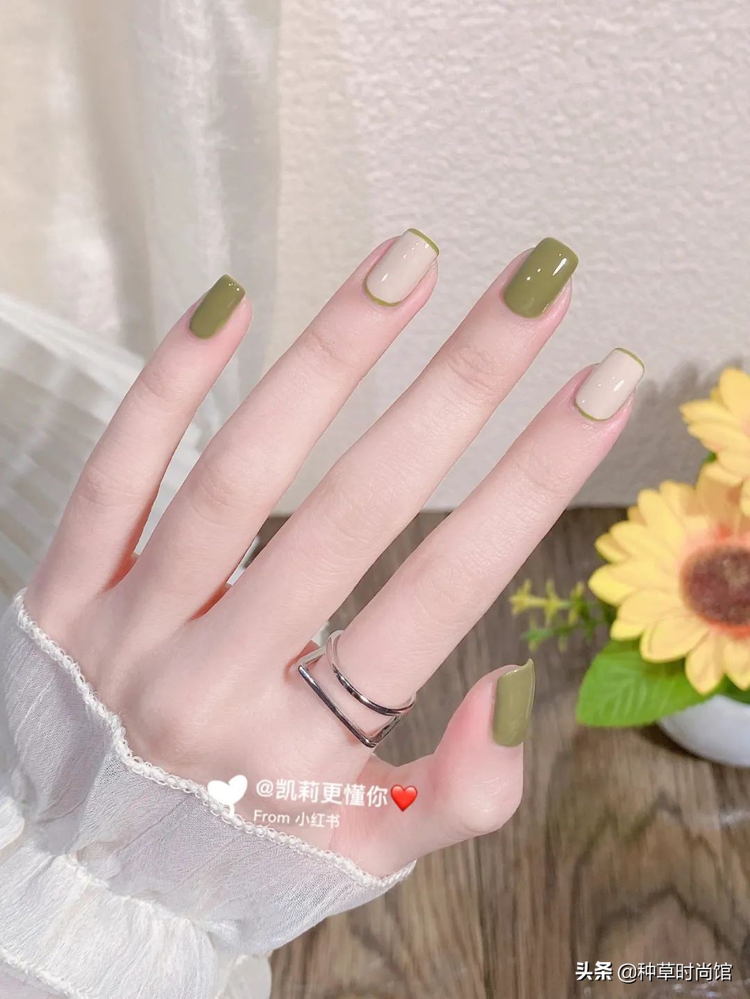 秋冬超显白高级感美甲,春日美甲图片最新款百搭
