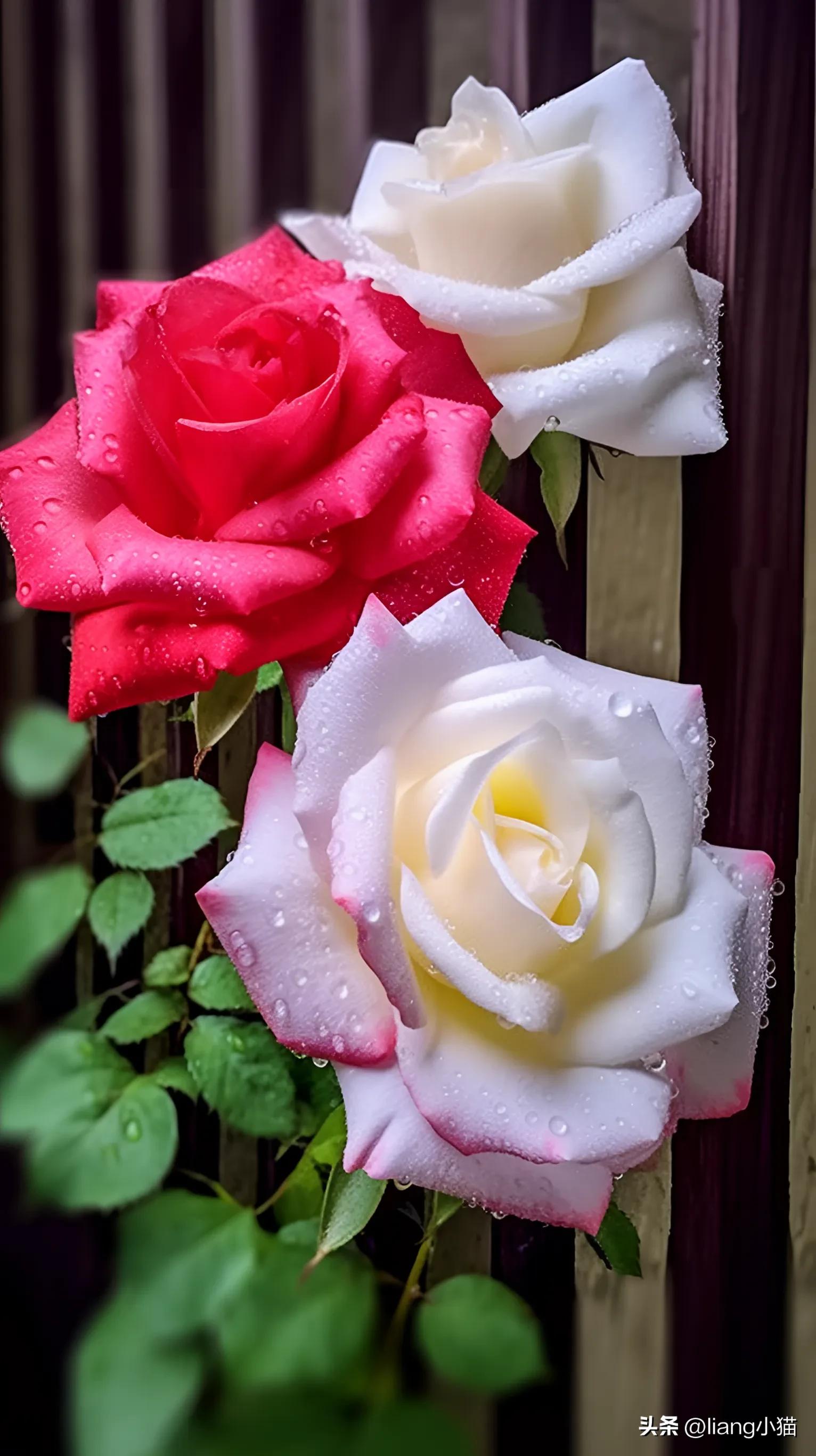 最漂亮玫瑰花带花苞的图片,浅紫色的好看的花