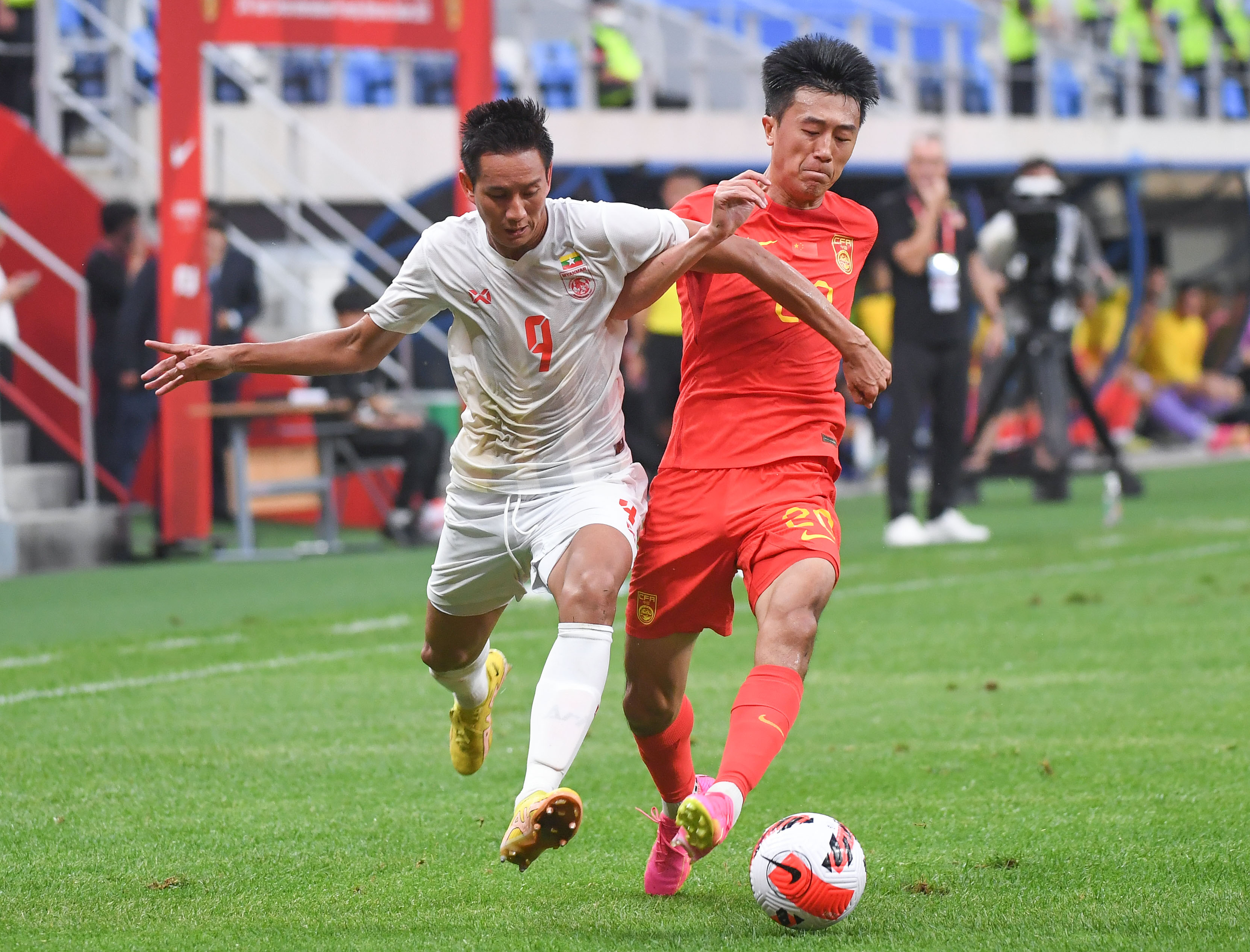 国足4:0大胜缅甸艾克森,国足4比0胜艾克森