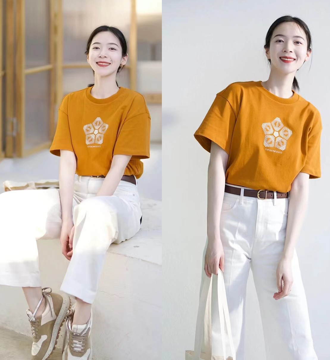 直筒裤高腰显瘦阔腿裤怎么搭配,入夏宽松阔腿裤