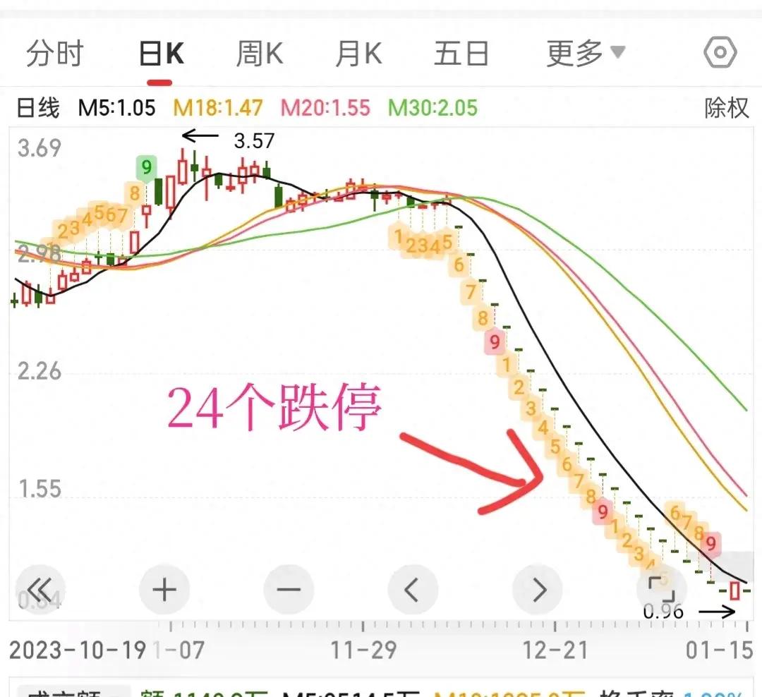 高位一字跌停股价腰斩,今天一字跌停的股票