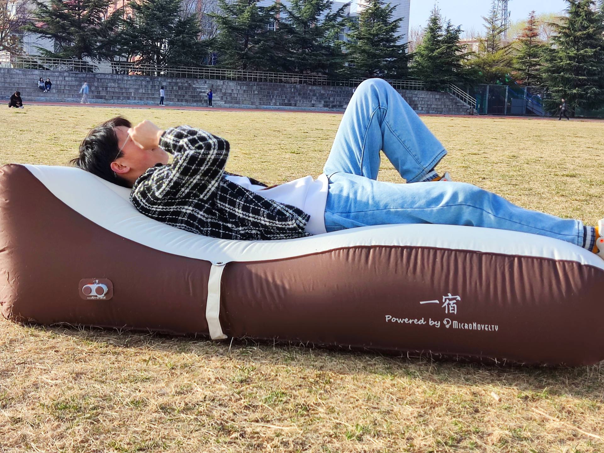 户外懒人空气充气床,自动充气床懒人必备