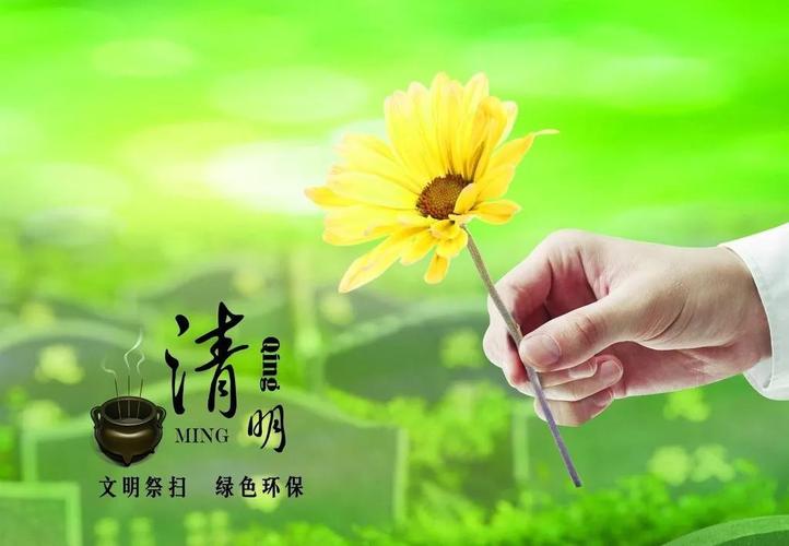 倡导文明祭扫过绿色清明,社区宣传清明文明祭扫