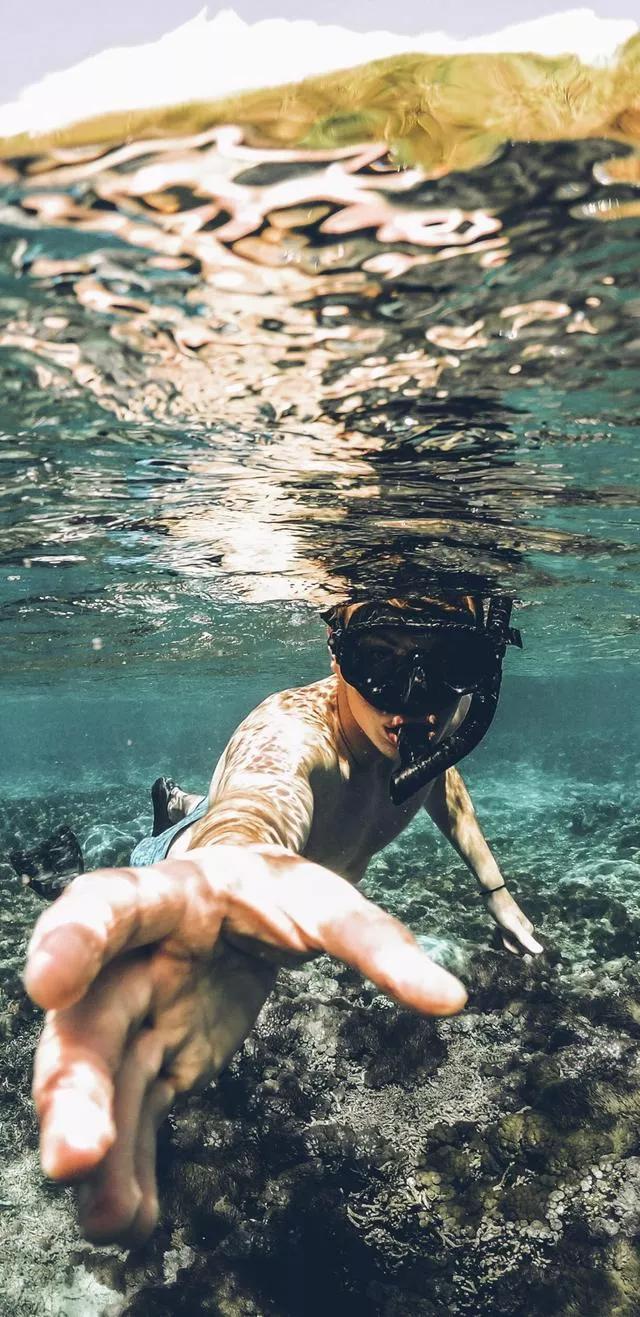 美丽的碧海蓝天壁纸,2018蓝色大海夏天壁纸