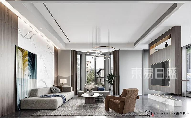 无锡家装简约大气设计,香樟园轻奢装修