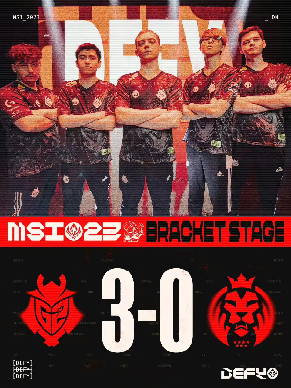 G23-0横扫MAD完成复仇，赛后官博整活：皮肤选风女怎么样