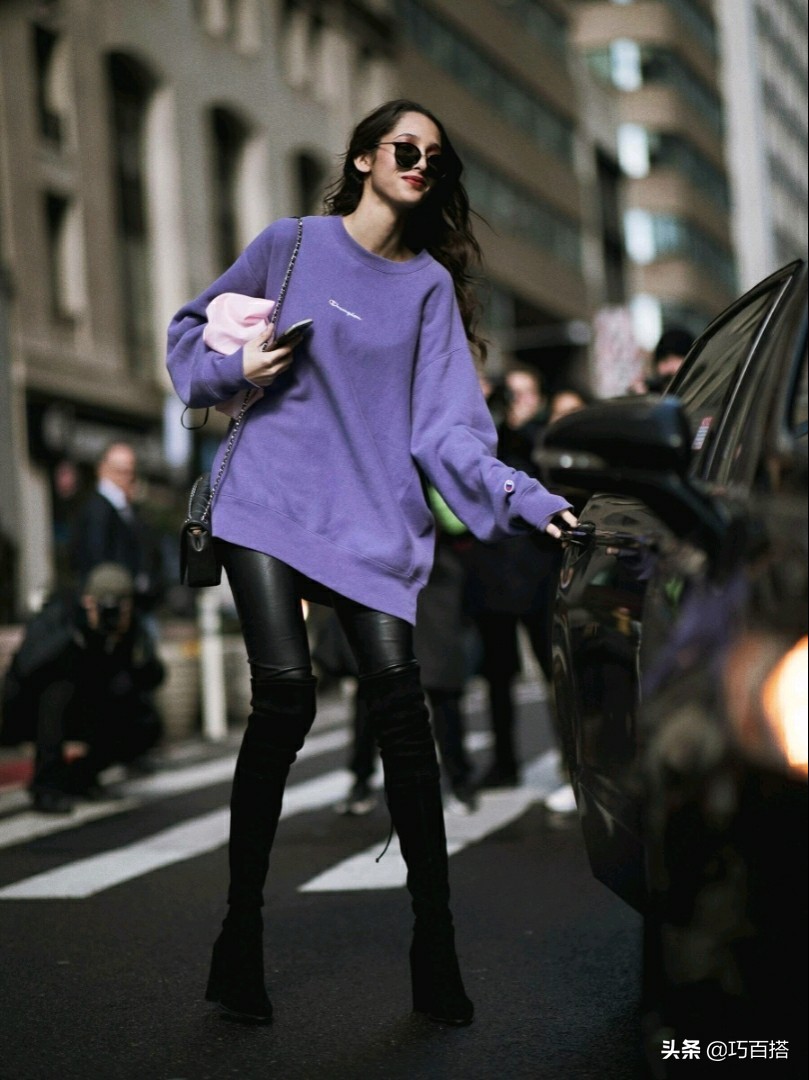 秋日卫衣正确穿法,冬日卫衣叠穿大法