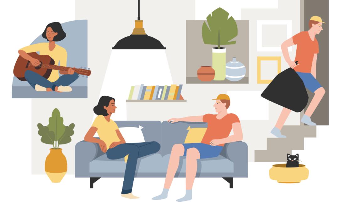 美国大学宿舍对比，一个天上，一个地下