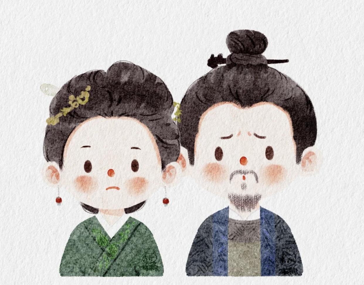 影视剧中的插画,影视剧里的人物插画