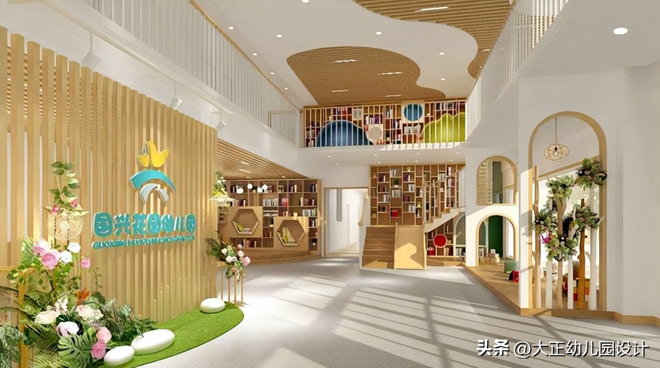 幼儿园大厅设计亮点展示,有意义的幼儿园大厅设计